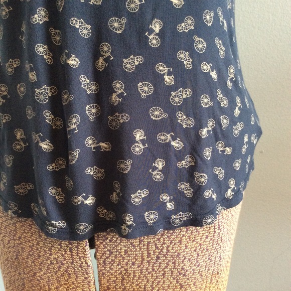 W5 Navy Blue Bicycle Unicycle top - Picture 6 of 10